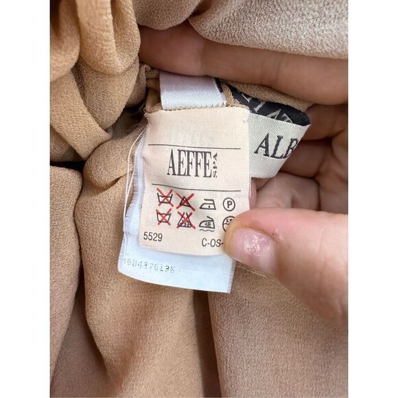 Vintage Alberta Ferretti Sheer Silk Dress Made in Italy - Picture 7 of 10